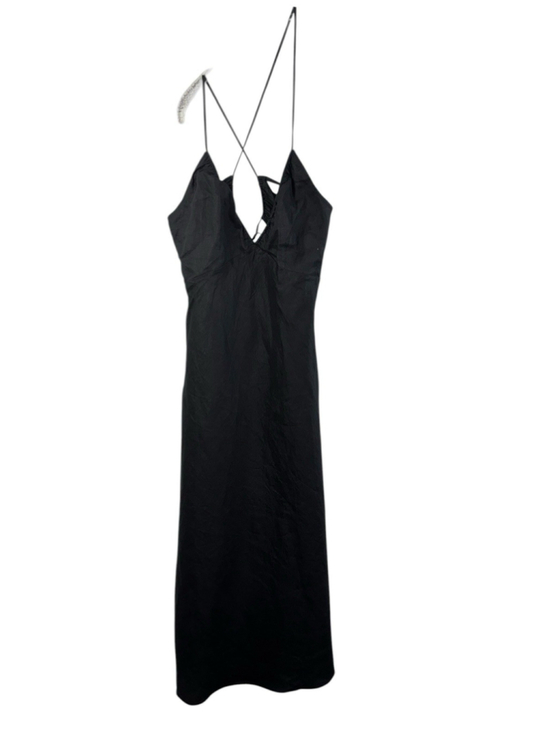 & Other Stories Dresses & Skirts - & Other Stories Stockholm Black Cut Out Midi Dress Size 8 Backless Cross Straps